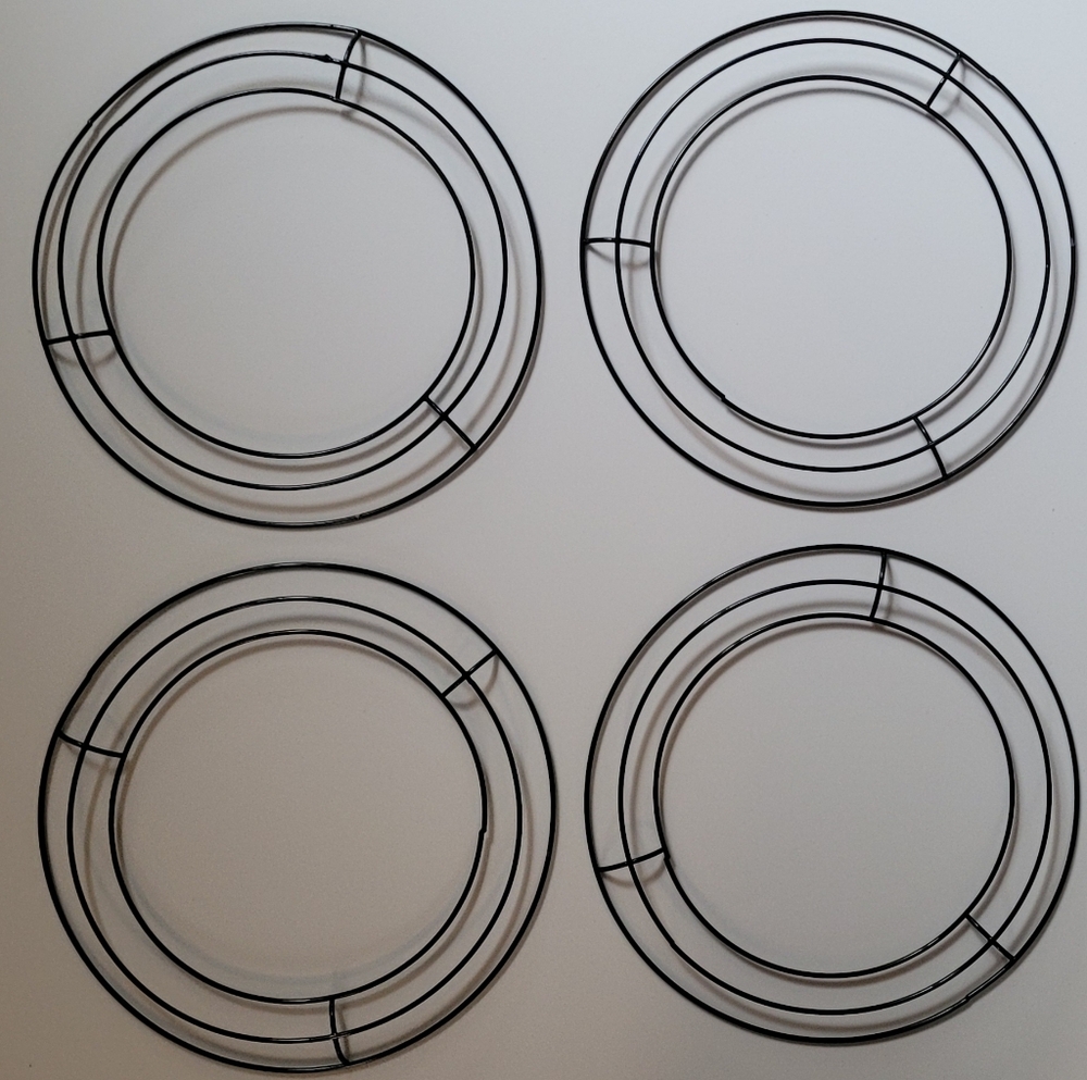 4 Metal Wreath Forms 8 Inch Round Wire Frame for DIY Crafts And Wreath Making